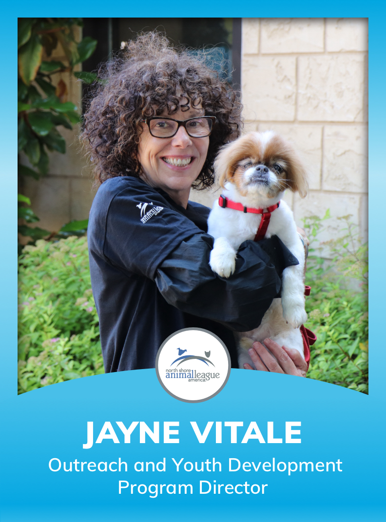 Meet Our Lifesaving Team North Shore Animal League America   Card 7 Front 