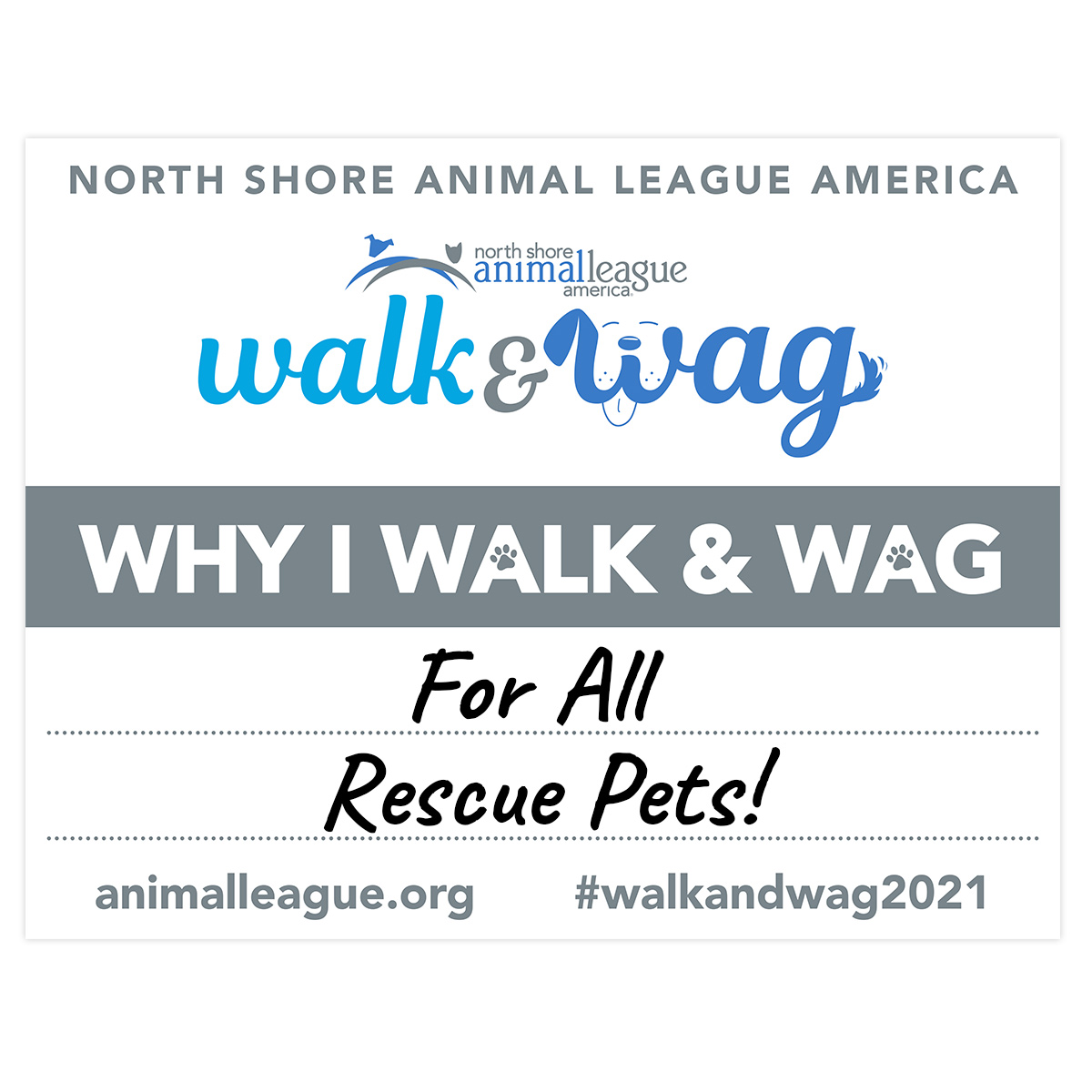 2021 Walk & Wag Fundraise Animal League